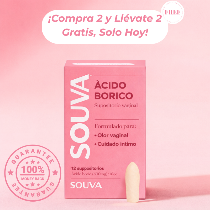 SOUVA™ Supositorio Vaginal Con Ácido Bórico