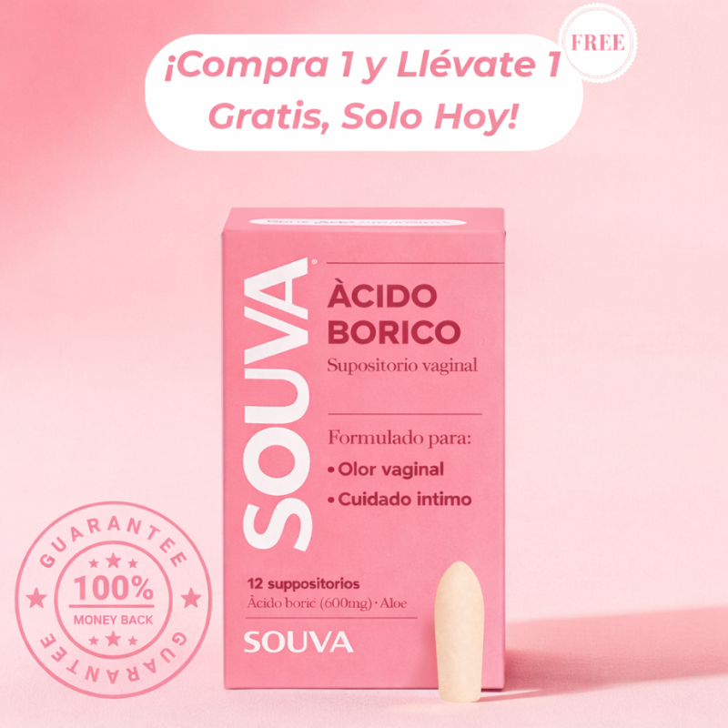 SOUVA™ Supositorio Vaginal Con Ácido Bórico